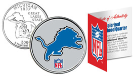 Detroit Lions Nfl Michigan U.S. Statehood Quarter U.S. Coin *Licensed* - £6.88 GBP