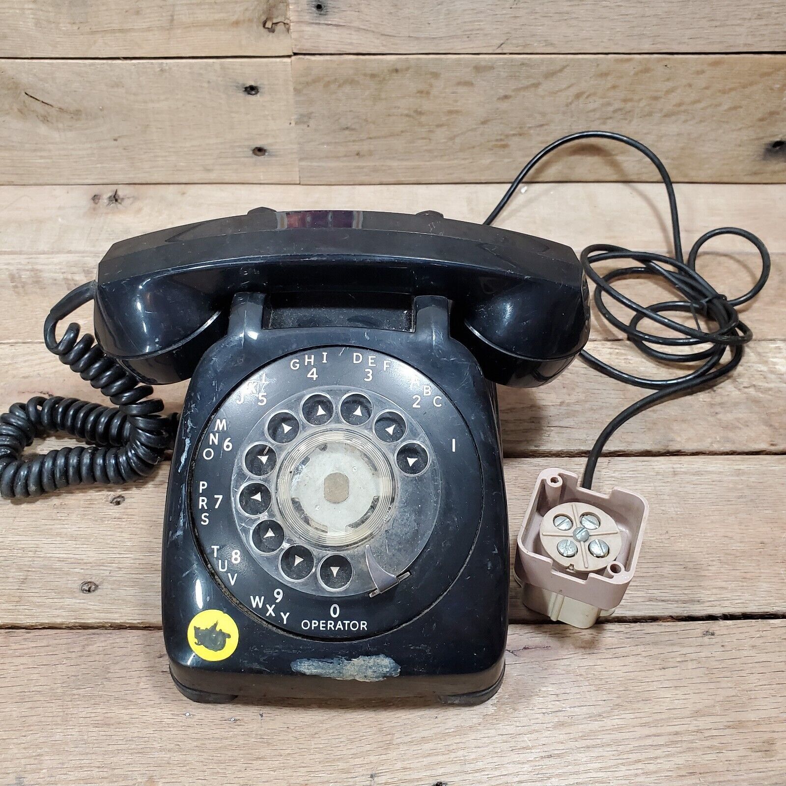 1964 BLACK Rotary Dial Automatic Electric Telephone NB802 CXX 10-64-4 Untested - $44.50