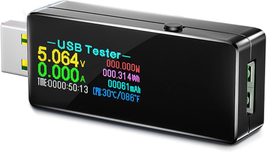 USB 3.0 Tester, Eversame IPS Color Display Digital Multimeter Voltmeter ... - $19.56