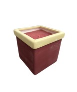 Christmas Ceramic Chimney / square Scented Candle New 4x4 - $14.79