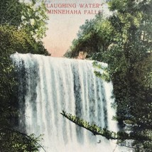 Laughing Water Minnehaha Falls Vintage Postcard Minneapolis Minnesota - £9.44 GBP