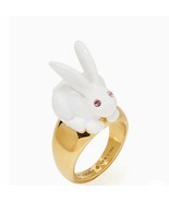 Kate Spade Forest Party Easter Bunny Cocktail Rabbit Statement Ring Novelty - £53.29 GBP+
