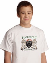 Forrestall Irish Coat of arms tee Shirt in White - $15.63+