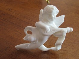 Vintage Cherub Angel Christmas Ornament Ceramic Musical Instrument 3.4” ... - $175.77 MXN