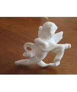 Vintage Cherub Angel Christmas Ornament Ceramic Musical Instrument 3.4” ... - $13.86 CAD