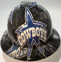 New Full Brim Vented Hard Hat Custom Hydro Dipped Dallas Cowboys - £51.42 GBP