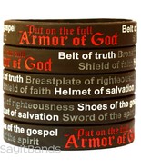 5 Armor of God Wristbands - Ephesians 6:11 Bracelets - Religious Jewelry... - £4.66 GBP