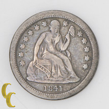 1841-O 10c Seated Liberty Dime (Very Fine, VF) Full Strong Liberty - $1,840.68 MXN