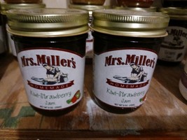 Mrs. Miller&#39;s Homemade KIWI STRAWBERRY Jam, 2-Pack 9 oz. Jars - £14.20 GBP
