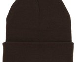 The Fly Pelican Cuffed or Uncuffed Brown Beanie Solid Blank Plain 13 Inches - $7.79