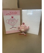  Dept 56  PINK HEART TEAPOT Valentine Ornament Patience Brewster Krinkles - $34.60