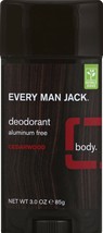 Every Man Jack Every Man Jack Deodorant Stick Aluminum Free Cedarwood, 3 Oz, ... - £9.88 GBP