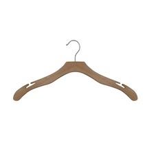 200720N Wooden Shirt Hanger, 17" Flat Executive Series With Notches, Low Gloss N - $435.99