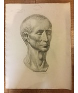 Antique Fine Quality Pencil Drawing by Listed Artist Julie H Stursberg 1... - $495.00