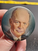 Dwight D. Eisenhower photo Presidential campaign full color button - £13.69 GBP