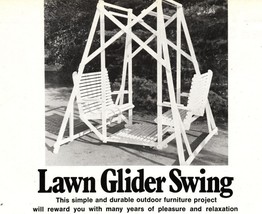 1988 Woodworker Magazine Xmas Furniture Plan Glider Swing Toy Chest Rock... - $11.99