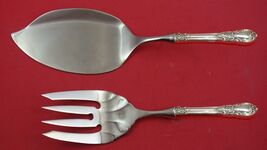 American Victorian by Lunt Sterling Silver Salmon Serving Set Fish Custo... - €127,70 EUR