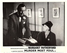 Murder Most Foul 1964 Margaret Rutherford as Miss Marple Dennis Price 11x14 phot - £11.78 GBP
