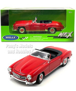 1955 Mercedes-Benz 190 SL 190SL 1/24 Diecast Model by Welly - RED w/ BOX - $34.64