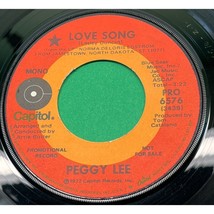 Peggy Lee Love Song 45 Pop Promo Capitol 6576 - £7.78 GBP