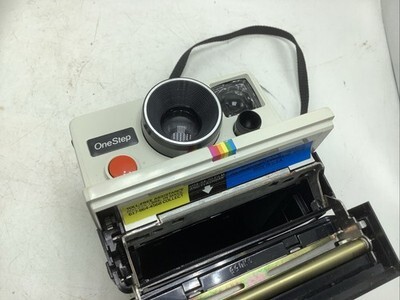 Polaroid One Step Instant Land Camera SX-70 Rainbow Stripe White Item image 9