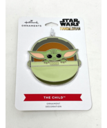 2021 Hallmark The CHILD Grogu from &quot;The Mandalorian&quot; Flat Metal Ornament... - $182.14 MXN