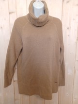 DKNY Sweater Turtle Neck Tan Brown Medium Size M - £15.64 GBP