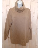 DKNY Sweater Turtle Neck Tan Brown Medium Size M - £15.56 GBP