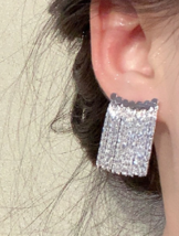 Temperamentous fringe studs female unique niche exaggerated earrings - $19.80