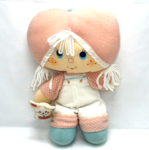 Vintage Kenner 1981 Strawberry Shortcake APRICOT Rag Doll Bunny Plush Cloth 13&quot; - £34.81 GBP