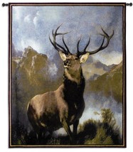 53x42 Monarch Of The Glen Deer Buck Mountain Wildlife Tapestry Wall Hanging - £136.65 GBP