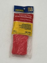 Vintage Nike Colored Terry Wrist Sweatbands Stretch One Pair Red USA NEW - £9.03 GBP