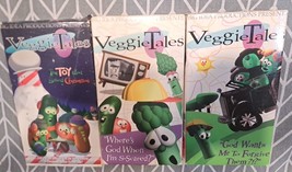 Lot of 3 Veggie Tales VHS Tapes Big Idea Productions Presents - $9.75