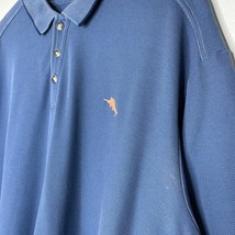 Tommy Bahama Blue Polo Shirt XXL Pima Cotton IslandZone Short Sleeve Casual - $23.00
