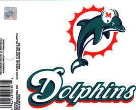 Miami Dolphins Static Cling Decal - $4.00