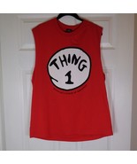 Universal Studios Thing 1 Dr Seuss Tank Shirt L Red Islands of Adventure... - $19.95