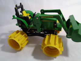 John Deere Farm Tractor Toy Green Yellow Metal / Plastic - As Is - $4.79