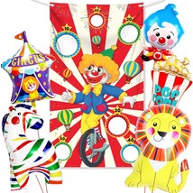 Huge, Carnival Party Decorations Set - Carnival Toss Games Banner With Bean Bags - £34.70 GBP