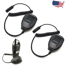 2X Waterproof Speaker Microphones Baofeng Uv-9R Plus Bf-A58 R760 Bf-9700 Radios - $33.99
