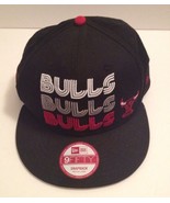 Chicago Bulls NEW ERA Tri-Logo SNAP BACK Hat Hardwood Classics M-L WINDY... - $566.63 MXN