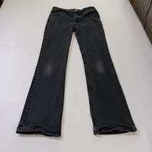 Wrangler 1009MWZBK Women's Cotton Blend Black Bootcut Denim Jeans Size 5 (26×30) image 11