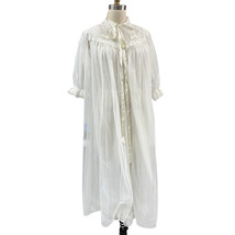VTG 50s MCM Carillon Sheer Nylon Chiffon Nightgown_Robe White Bridal  36... - $212.80