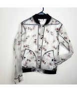 Disney Parks Mickey Mouse Rain Bomber Jacket Transparent Frosted Size Small - $743.90 MXN