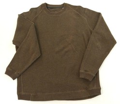 Tommy Bahama  Brown 100% Cotton Crewneck Pullover Sweater Mens Size Large - $45.99