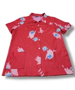 Vintage Lind Clare Top Size Medium Vintage Shirt Button Up Shirt Floral ... - £26.47 GBP