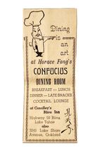 1957 Horace Fong Confucius Restaurant Advertisement Oakland Vintage DWX10A - $28.01 CAD