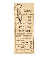 1957 Horace Fong Confucius Restaurant Advertisement Oakland Vintage DWX10A - $28.01 CAD