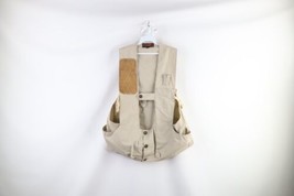 Vtg 60s 70s Streetwear Mens 42 Suede Leather Button Hunting Shooting Vest USA - £51.39 GBP