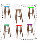 Stools smp1-Digital ClipArt-Art Clip-Gift Tag-T shirt-Jewelry-Notebook-H... - $37.30 MXN
