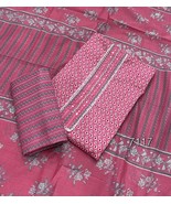 Unstitched Indian Suits, Pure Hand Bandhej Cotton Suit Set For Women &amp; G... - $77.48 CAD